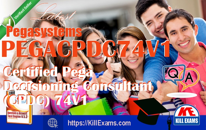 killexams.com PEGACPDC74V1 Free Exam PDF consists of Complete Swimming of Inquiries and Answers with PDF Dumps confirmed and tried alongside references and clarifications (where relevant). We should make you fine with your Certified Pega Decisioning Consultant (CPDC) 74V1 information that you just see almost all tips and deceives with our PEGACPDC74V1 Exam dumps.
